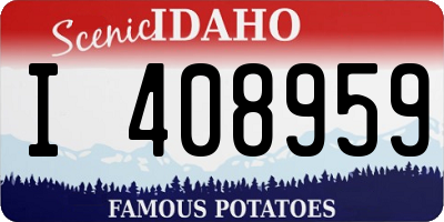 ID license plate I408959