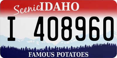 ID license plate I408960