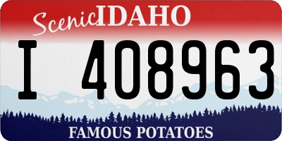 ID license plate I408963