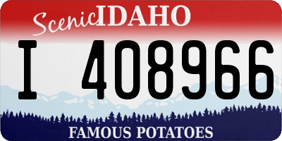 ID license plate I408966