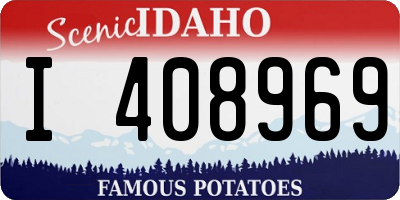 ID license plate I408969
