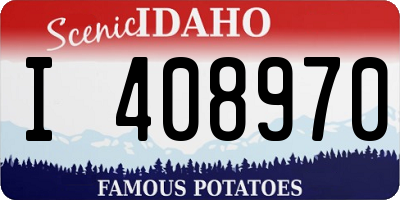 ID license plate I408970