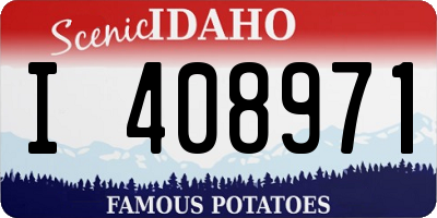 ID license plate I408971