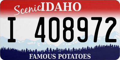 ID license plate I408972