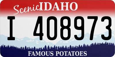ID license plate I408973