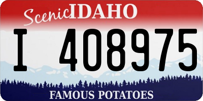 ID license plate I408975