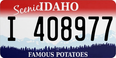 ID license plate I408977