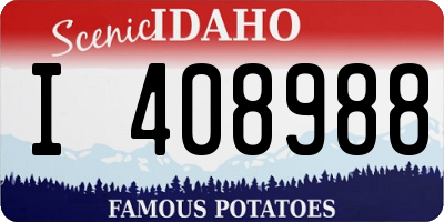 ID license plate I408988