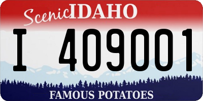 ID license plate I409001