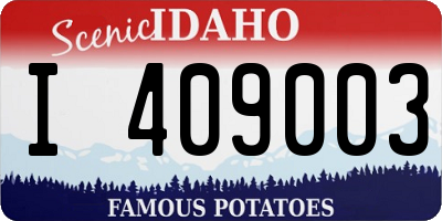 ID license plate I409003