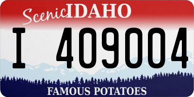 ID license plate I409004
