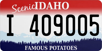 ID license plate I409005