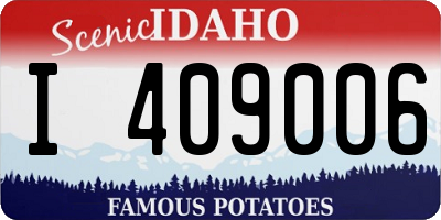 ID license plate I409006