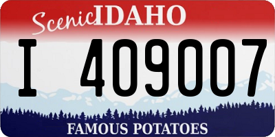 ID license plate I409007