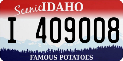ID license plate I409008