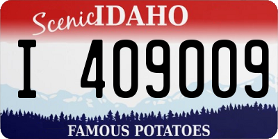 ID license plate I409009