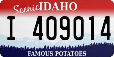 ID license plate I409014