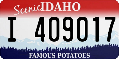 ID license plate I409017