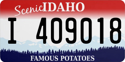 ID license plate I409018