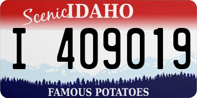 ID license plate I409019