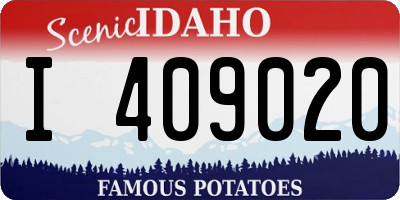 ID license plate I409020