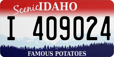 ID license plate I409024