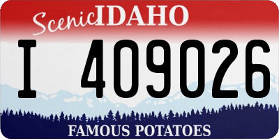 ID license plate I409026