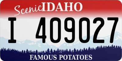 ID license plate I409027