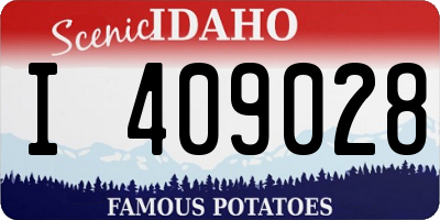 ID license plate I409028