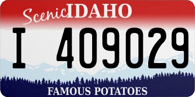 ID license plate I409029