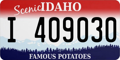 ID license plate I409030