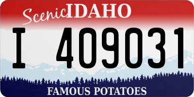 ID license plate I409031
