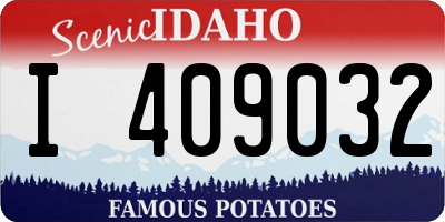 ID license plate I409032