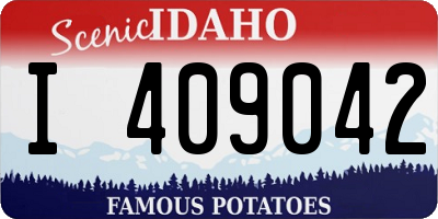 ID license plate I409042