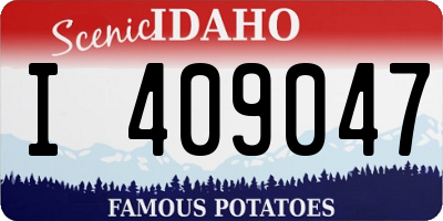 ID license plate I409047