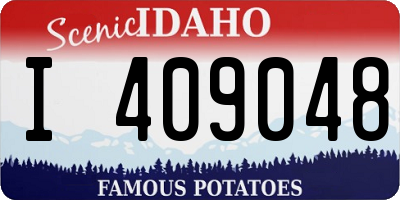 ID license plate I409048