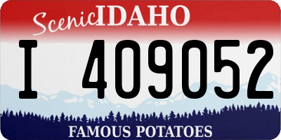 ID license plate I409052