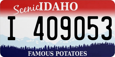 ID license plate I409053