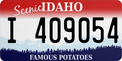 ID license plate I409054