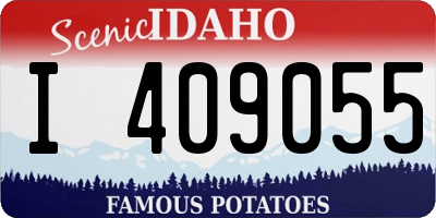 ID license plate I409055