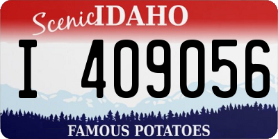ID license plate I409056