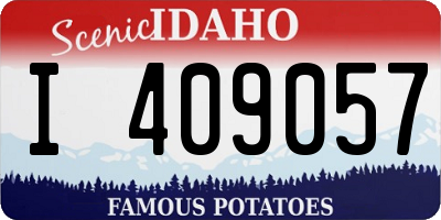ID license plate I409057