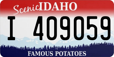 ID license plate I409059