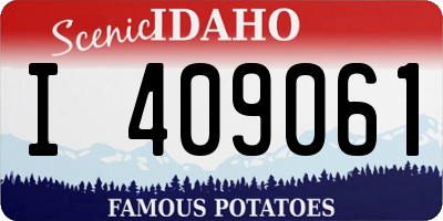 ID license plate I409061