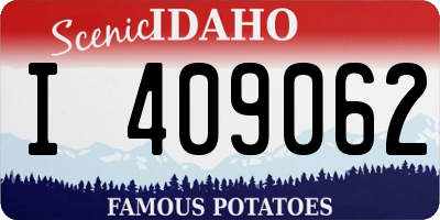 ID license plate I409062