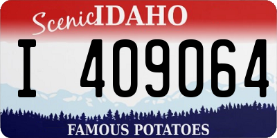 ID license plate I409064