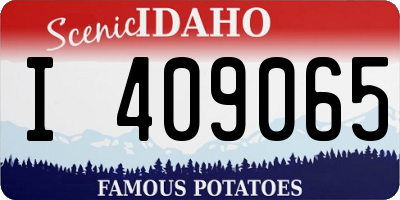 ID license plate I409065