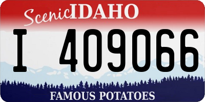 ID license plate I409066