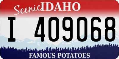 ID license plate I409068