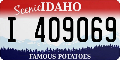 ID license plate I409069